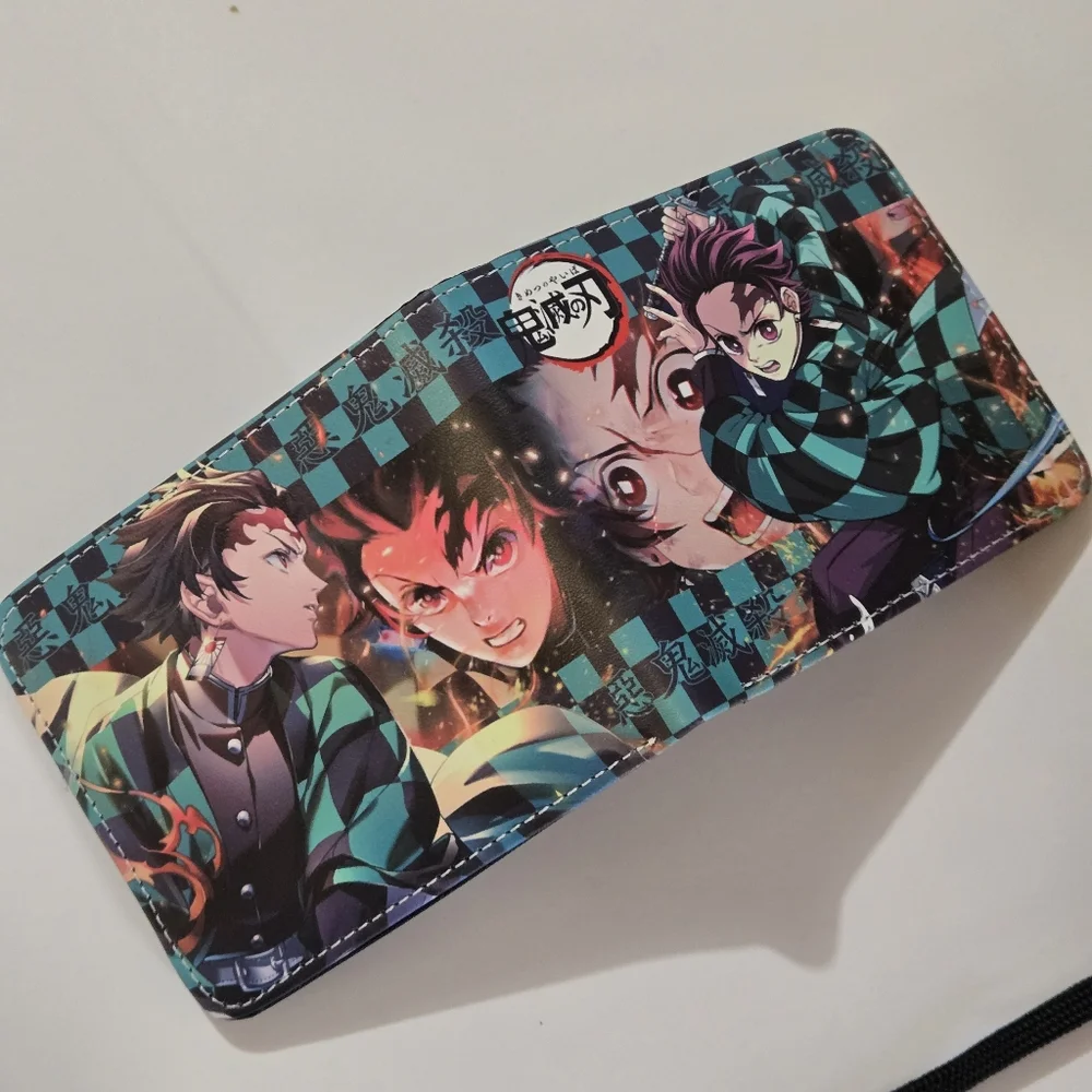 Anime Demon Slayer: Tanjiro Wallet with Green and Black Design